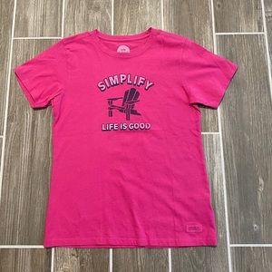 Life is Good Women’s T-Shirt Size XS “Simplify”NWT